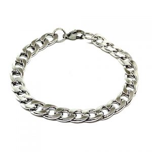 stainless steel curb chain bracelet