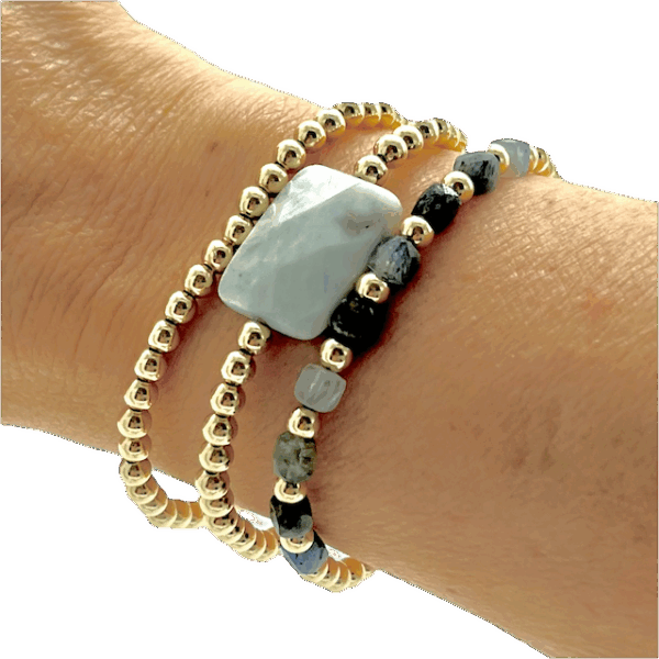 Aquamarine Faceted Bracelet - Image 2
