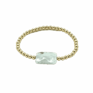 Aquamarine Faceted Bracelet