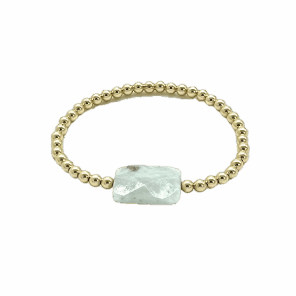 Aquamarine Faceted Bracelet