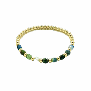 Emerald Faceted Bracelet