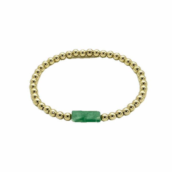 Gold Filled Jade Bracelet