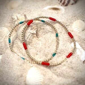 Red Coral Bead Bracelet
