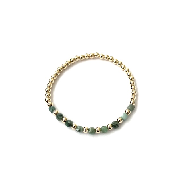 Emerald Faceted Bracelet - Image 4