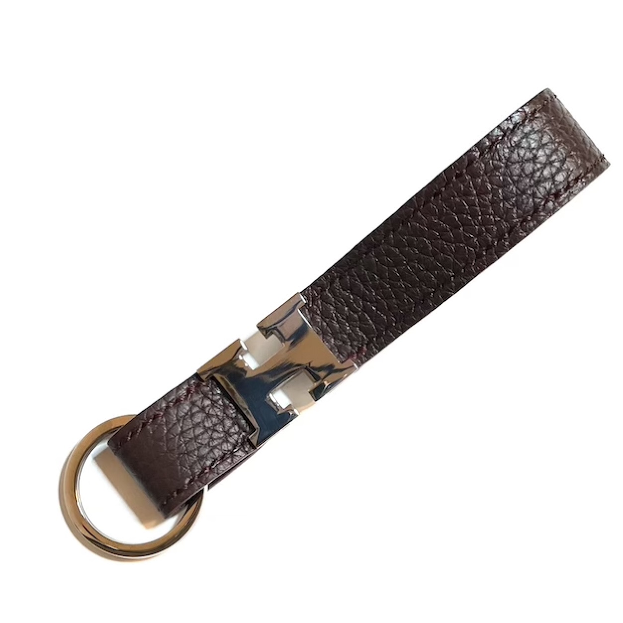 "H" Leather Key Chain - Image 3