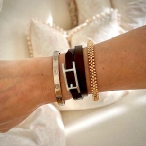 Leather Double Tour Bracelet