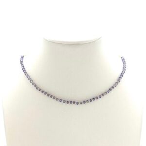 Tanzanite Gold Filled Bead Necklace