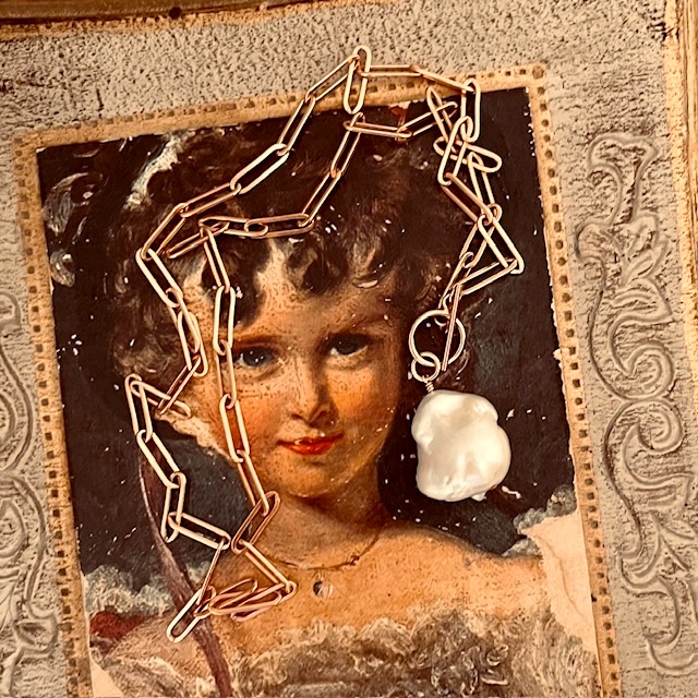 Fresh Water Baroque Pearl Necklace - Image 2