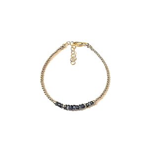 Sapphire Gold Filled Bead Bracelet