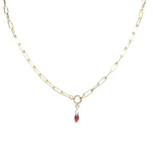 Garnet Briolette Necklace