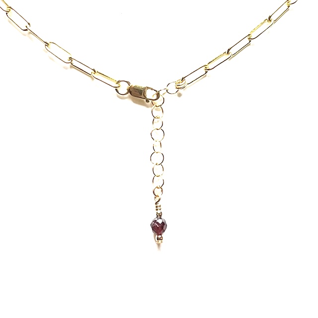 Garnet Briolette Necklace - Image 2